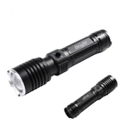 Ght-5761 Xp90 Led 3 Mod Zoomlu Yağmur Suyu Geçirmez Şarjlı El Feneri - 1