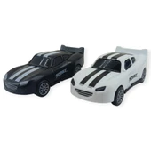 Çek Bırak Nascar Arabası 10.5 Cm - BP-035-SİYAH/BEYAZ - 1