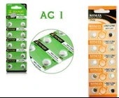 Buton Pil - Saat Lazer Hesap Makinesi Pili 10lu Paket  AG1 LR621/LR60 1.55V - 1