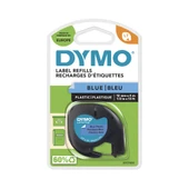 Dymo S0721650 LetraTag Plastik Şerit ( 12 mm X 4 mt ) , Mavi (59426) 91205 - 1