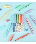 Gxin Pastel Highlighter 6 Renk Pastel Fosforlu Kalem Seti Kalem Tipi Cep Tipi/ Highlighter Pastel - 1