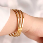 23 gr 22 Ayar İşçiliksiz Tiaburga B3 Bilezik thumbnail 2