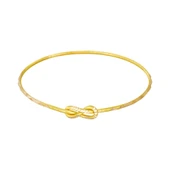 10 Gr 22 Ayar İşçiliksiz Aşk Düğüm Baget Bilezik - 1