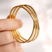 23 gr 22 Ayar İşçiliksiz Tiaburga B3 Bilezik thumbnail 3