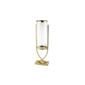 Mikasa Moor Gold X Ayaklı Metal Cam Mumluk 16x21x68cm - 1