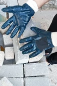 Yunuskayatek Nitril Tam Kaplamalı Içi Pamuklu Inşaat Işçi Eldiveni 10 Numara Mavi - Taşcı Eldiveni 1Koli-240Çift thumbnail 1