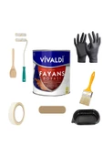 Vivaldi Tezgah,Mermer,Fayans Boyası Seti Vernik Ve Astar Gerektirmez Mutfak Ve Banyo Boyası 1Kg thumbnail 1