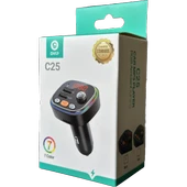 RGB Renkli Araba FM MP3 Çalar Kablosuz Bluetooth 5.0 C25 - 2