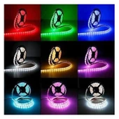 Uzaktan Kumandalı 5 Metre Şerit Led Lamba 20 Fonksiyonlu Işıldak Aydınlatma A Sınıfı 220 V Elektrik - 4