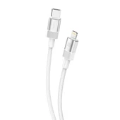 Gritty 30W Metal Type-C to Lightning Şarj Kablosu 1 m Beyaz (GL-MT02) - 1