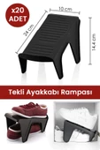 20 Adet Tekli Ayakkabı Rampası, Dolap İçi Düzenleyici, 2 Kat Yer Açan Ayakkabılık Organizer - 5