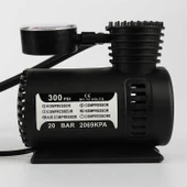 Mini Hava Kompresörü 12V Araç Tipi Çakmaklık Araba Bisiklet Teker Lastik Şambrel Top Şişirme 300 Psı - 3