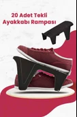 20 Adet Tekli Ayakkabı Rampası, Dolap İçi Düzenleyici, 2 Kat Yer Açan Ayakkabılık Organizer - 3