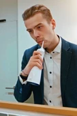 Su Püskürtmeli Taşınabilir Ağız Duşu - 300 mL, Şarjlı, Taşınabilir - 11