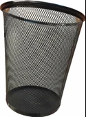 Mimaks Çöp Kovası Metal Tam Perforeli Siyah D-3 - 2