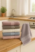 6'lı Mutfak Havlusu Seti 30x50 cm %100 Pamuklu Reyhan - 3