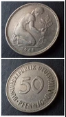 Escoines Koleksiyon 399636817d8f31c1ad 1968 Almanya 50 pfennig ÇÇT+ Darphane işareti J thumbnail 1