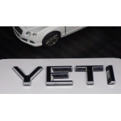 Skoda Yeti Bagaj 3M 3D Krom ABS Yazı Logo Amblem thumbnail 4