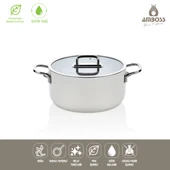 Sera Nova Seramik Yanmaz Yapışmaz Tencere 20 cm  Beyaz thumbnail 2