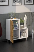 2 Kapaklı L Çok Amaçlı Banyo Dolabı Çam - 2