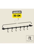 Jusso 6 Kancalı Ferforje Metal Çok Amaçlı Kahve Köşesi, Mutfak, Banyo Dekor Kupa,Fincan ve Kaşıklık Askısı - 4