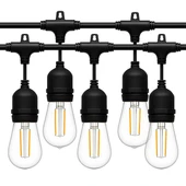 Ledx KB00001 5'Li E27 Duy Sıralı 5 Metre Lamba Kablosu (5 Adet Duy İçerir) - 1