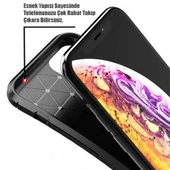 Xiaomi Mi 9 Lite Karbon Desenli Negro Silikon Kılıf thumbnail 4