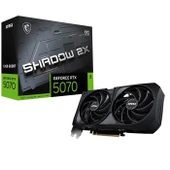 MSI VGA GEFORCE RTX 5070 12G SHADOW 2X OC RTX5070 12GB GDRR7 192B DX12 PCIE 5.0 X16 (3XDP 1XHDMI) - 1