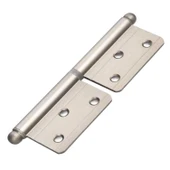 Yönsüz Menteşe Cerman Çerman Alüminyum Kapı Menteşesi Estetik Kolay Montaj Dayanıklı Saten 12 cm - 4