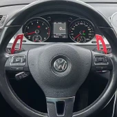 YıldızTuning  Volkswagen Passat B7 Kırmızı Direksiyon F1 Kulakçık Vites Mini - 2