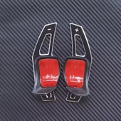 YıldızTuning  Volkswagen Scirocco 2009-2014 Siyah Direksiyon F1 Kulakçık Vites Mini - 1