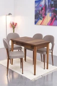 Damla Hilal MDF Mutfak Masa Sandalye Takımı 60x100cm thumbnail 6
