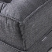 Homedius Mocca Keten Çift Kişilik Katlanır Yatak Katlanır Koltuk Gri Çift - 5