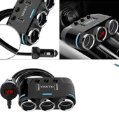 3'lü çakmak soketi 12V-24V 10A / ICCA114 thumbnail 1