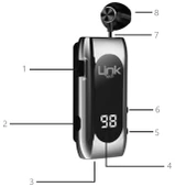 LinkTech V80 Pro Makaralı Titreşimli 20 Saat Bluetooth Kulaklık (Gümüş) - 2