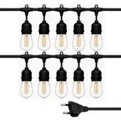 Ledx KB00002 10'Lu E27 Duy Sıralı 10 Metre Lamba Kablosu (10 Adet Duy İçerir) - 1