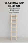 Rustik Ahşap Merdiven  El Yapımı 180x40 cm - 1
