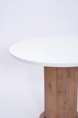 Bohem Yuvarlak Lak Panel Mutfak Masası 100cm - 4