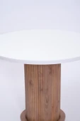 Bohem Yuvarlak Lak Panel Mutfak Masası 100cm - 5