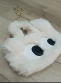 Çanta Peluş Sevimli Karikatür Zincir Saplı El Omuz Çantası - 4