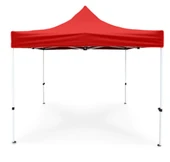 Otomatik Gazebo Çardak 300 X 300 Cm Tente Teras Bahçe Kamelyası Gölgelik Kırmızı thumbnail 4