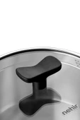 Nehir Roma 24 Cm Paslanmaz Çelik Süzgeç Kapaklı Fonksiyonel Derin Tencere thumbnail 5