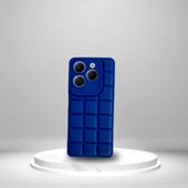 İnfinix Hot 40 Uyumlu  Silikon Madlen Case LACİVERT - 1