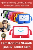 Kids Tutacaklı Apple Samsung Uyumlu 8.7 Inç Eğlenceli Karakterli Standlı Çocuk Tablet Kılıfı - 1