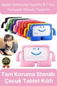 Kids Tutacaklı Apple Samsung Uyumlu 8.7 Inç Eğlenceli Karakterli Standlı Çocuk Tablet Kılıfı - 1