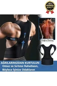Profesyonel Ortopedik Omurga Sırt Bel Kas Güçlendirici Fıtık Kamburluk Önleyici Dik Duruş Korsesi - 4