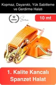 10 mt Spanzet Takımı Cırcırlı Yük Gerdirme Kiti Halat Uzun Tekne Kamyon Taşıma Çekme Emniyet Kemer - 1