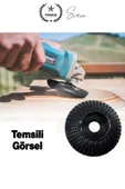 Titanyum 115 mm Törpüleme Oyma Eğe Diski Ahşap Taşlama Makine Uyumlu Kesici Oyuk Açma Testeresi - 3