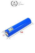 Şarj Edilebilir 40 Gr 18650 Pil El Pervanesi Vantilatör Pili 14000 Mah Radyo Fener MP3 Uzun Süre - 3
