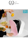 Yeni Nesil Tasarım Pedallı Masaüstü 2 lt Mutfak Banyo Çocuk Odası Çöp Kovası Pratik Tezgah Üstü - 4